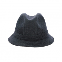 Traveller Bucket Hat Wool Felt Black - Traclet