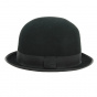 Sorbatti Foldable Bowler Hat Black Wool Felt - Traclet