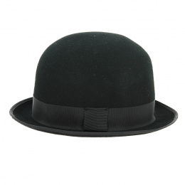 Sorbatti Foldable Wool Felt Melon Hat Black - Traclet