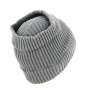 Amonite Cotton Heathered Knit Beanie - Traclet
