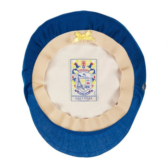 Imperial Blue Acacia Beret Cap - Laulhère Imperial Blue Acacia Beret Cap - Laulhère