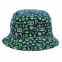 Reversible On Air Wool Bucket Hat Blue & Green - Kangol