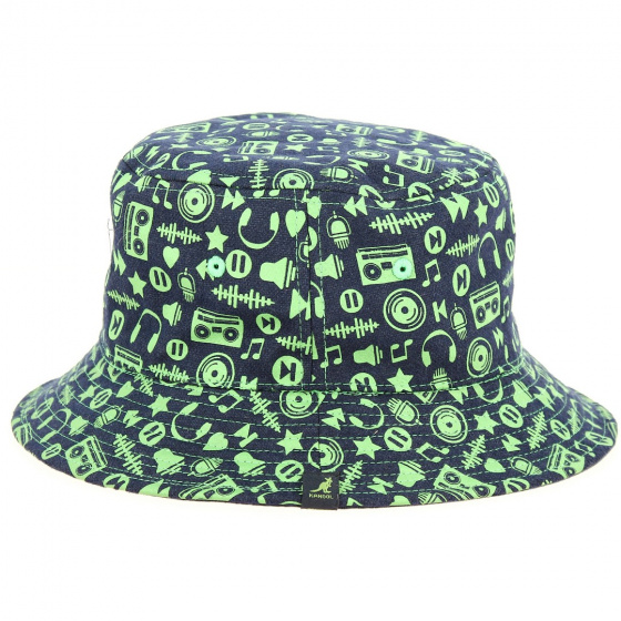Reversible On Air Wool Bucket Hat Blue & Green - Kangol