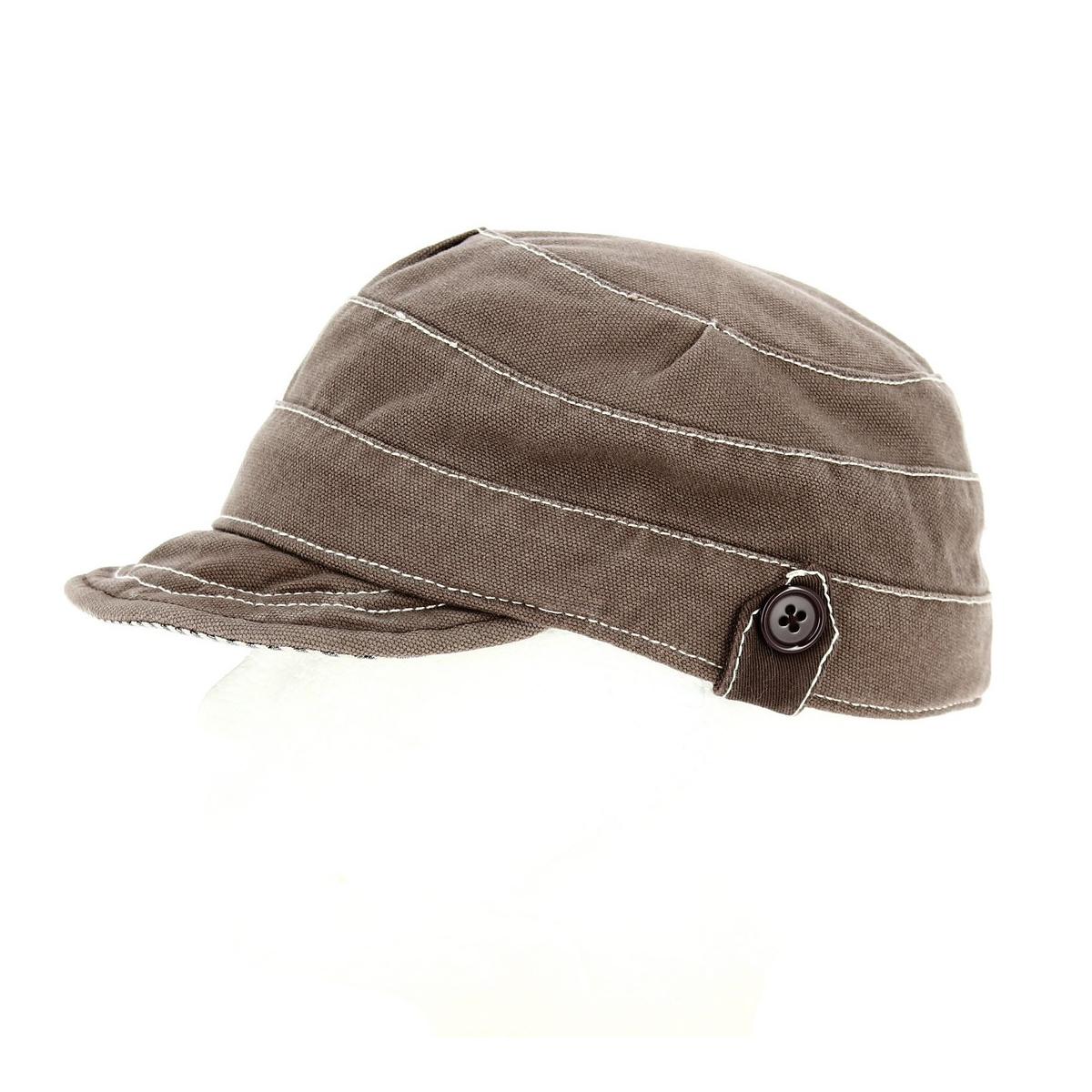 khaki military cap