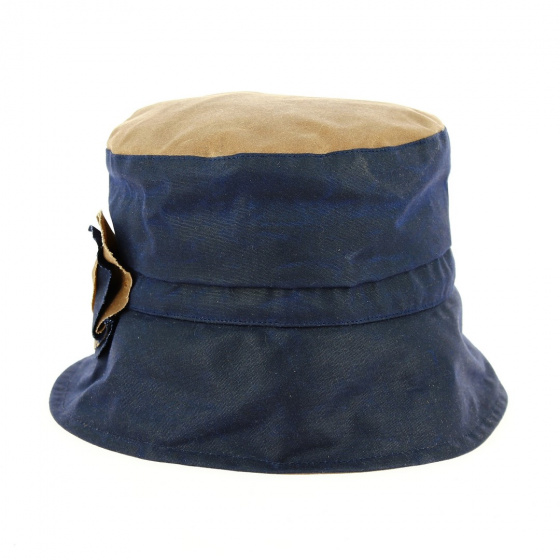 Bob Imperméable Jazz Coton Huilé Camel & Marine - Traclet Bob Imperméable Jazz Coton Huilé Camel & Marine - Traclet