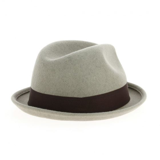 Trilby Hat Gain Natural Heathered Wool Felt - Brixton
