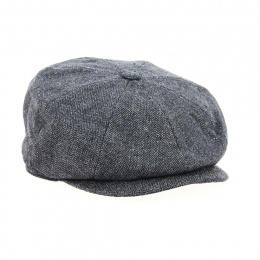 Casquette Gavroche Brood Baggy Laine Gris Navy - Brixton