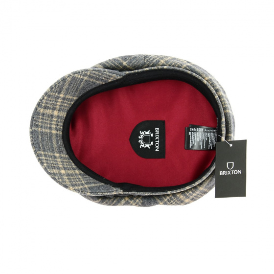 Grey/Lion Wool Fiddler Sailor Cap - Brixton