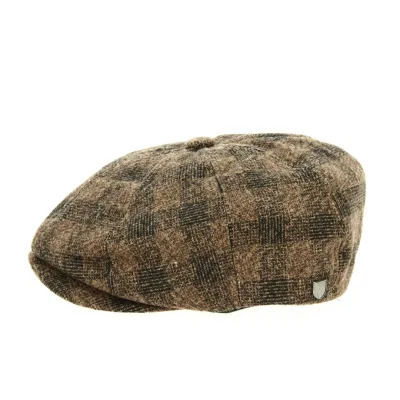Brood Cap Brown Wool Newsboy Cap - Brixton Reference: 12911 | Traclet Hat Shop
