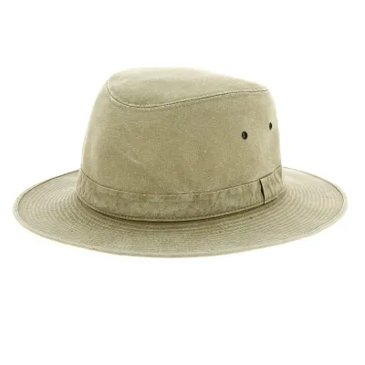 Chapeau Safari Brisbane Beige Coton - Crambes Reference : 12922 | Chapellerie Traclet