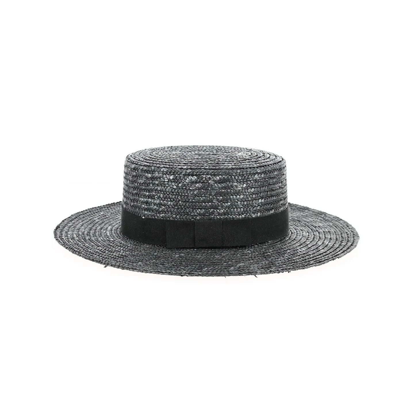 Canotier Apeldoorn Paille Noire - TRACLET Reference : 12931 | Chapellerie Traclet