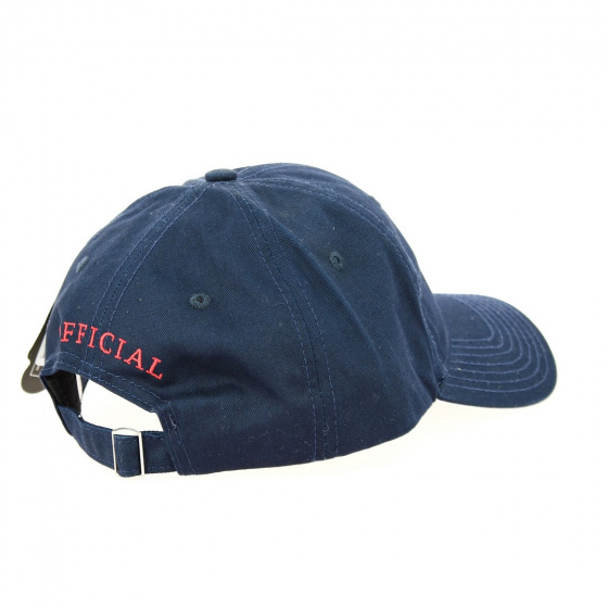 Miles Strapback Cotton Cap Navy - Official