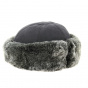 Grey Rabbit Fur Idea Toque - Traclet