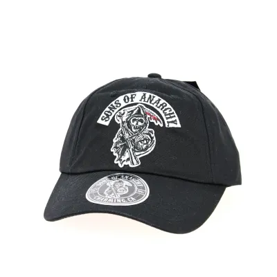 Sons of Anarchy Black Cotton Baseball Cap - Traclet Reference: 12948 | Traclet Hat Shop