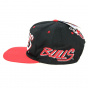 Flat Brim Bulls League NBA Cap Black & Red - New Era