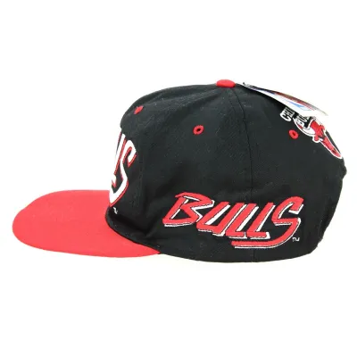 Casquette Visière Plate Bulls League NBA Noir & Rouge - New Era Reference : 12950 | Chapellerie Traclet