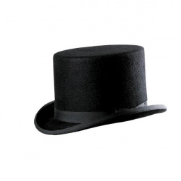 Top hat in the form of a hair felt