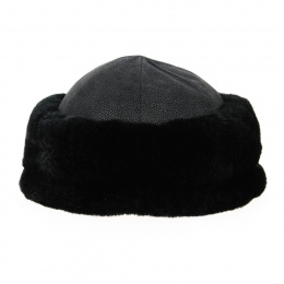 Nilaida Black Rabbit Fur Toque - Anna Rizzo