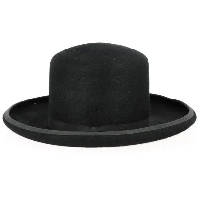 Black Fur Felt Brasaurilla Folklore Hat - Traclet Reference: 12956 | Traclet Hatmakers