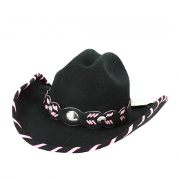 Hoedown Cowboy Hat Black Felt - Bullhide
