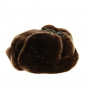 Toque Louis Fausse Fourrure Acrylique Marron/Fauve - Traclet