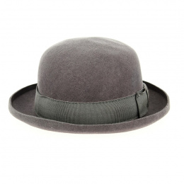 Foldable Brown Wool Felt Bowler Hat - Traclet