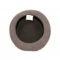 Foldable Brown Wool Felt Bowler Hat - Traclet