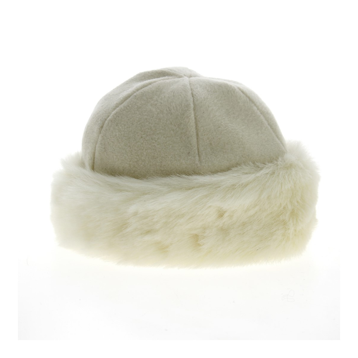 Nayeli Leather & Faux Fur Toque Anthracite- Traclet Reference : 12973 ...