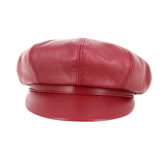 Genuine Leather Newsboy Cap - Traclet
