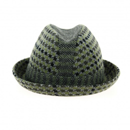 Green Trilby Tweed Jacquard Hat - Kangol