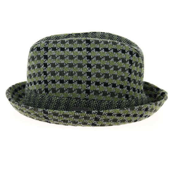 Green Tweed Jacquard Trilby Hat - Kangol Green Tweed Jacquard Trilby Hat - Kangol