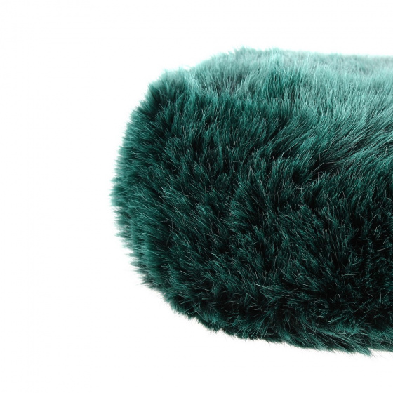 Courchevel Green Faux Fur Hat - Traclet