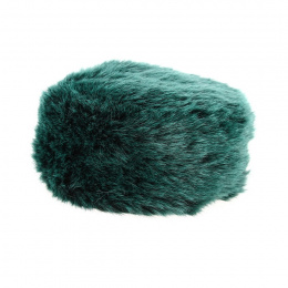 Courchevel Green Faux Fur Hat - Traclet