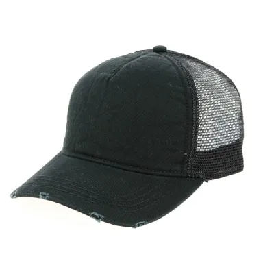 Casquette Trucker Rappern Destroy Noir - Atlantis Reference : 13025 | Chapellerie Traclet