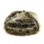 Toque Louis Fausse Fourrure Acrylique Marron/Fauve - Traclet