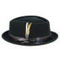 Black Vitafelt Diamond Porkpie Hat - Stetson
