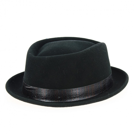 Black Vitafelt Diamond Porkpie Hat - Stetson