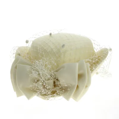Jahia Ecru Ceremonial Hat - Traclet Reference: 13076 | Traclet Hat Shop