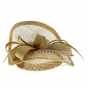 Beige Straw & Sisal Ceremonial Hat - Traclet