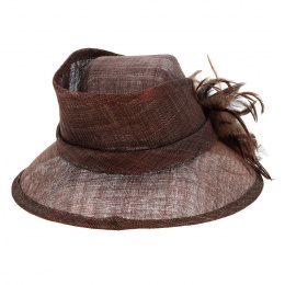 Ceremonial Hat Ferrancia Paille Marron - Fléchet