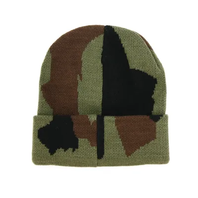 Camouflage Cuffed Beanie - Traclet Reference: 13082 | Chapellerie Traclet