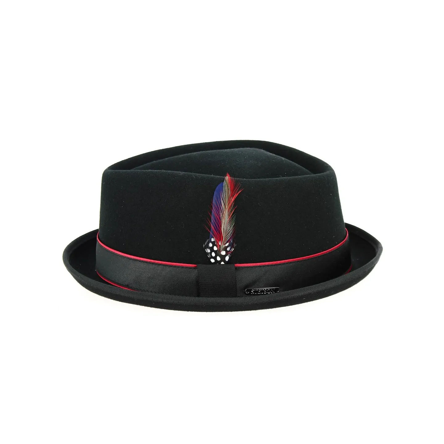 Chapeau Porkpie Diamond Forza Laine & Cachemire Noir - Stetson Reference : 13089 | Chapellerie Traclet