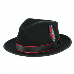 Chapeau Fedora Forza Laine & Cachemire Noir - Stetson