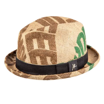 Chapeau tissu recyclé - Player Olé Toile de Jute Beige - ReHats