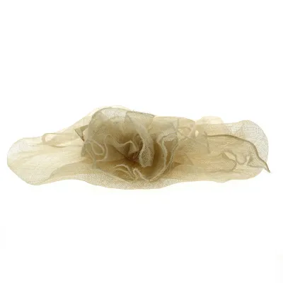 Ecru Straw Brimmed Ceremony Hat Without Crown - Traclet Reference: 13103 | Traclet Hat Shop