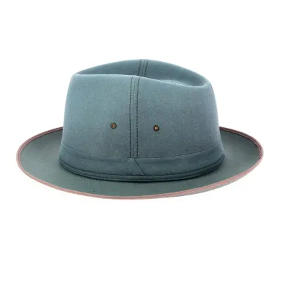 Chapeau Traveller Sylvain Coton Bleu - Crambes Reference : 13094 | Chapellerie Traclet