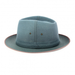 Blue Cotton Sylvain Traveller Hat - Crambes