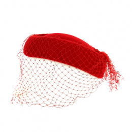 Wool & Veil Tambourine Faniline Red or White - Traclet