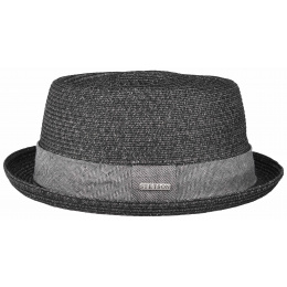 Robston Toyo Anthracite Porkpie Hat - Stetson
