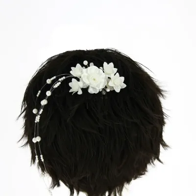 Small White Ceremony Comb - Traclet Reference: 13101 | Chapellerie Traclet